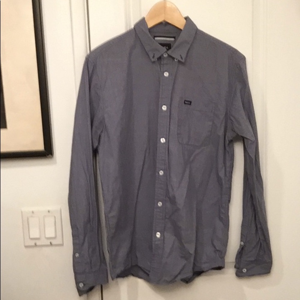 RVCA Slim Fit Button Up Dress Shirt